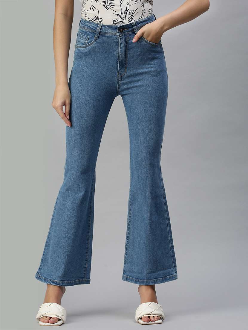 women's plain bootcut jeans - 18366967 -  Zoom Image - 0
