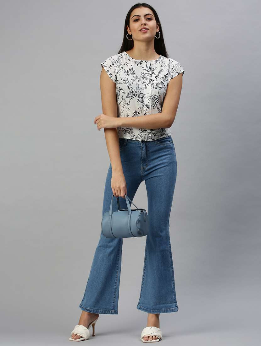 women's plain bootcut jeans - 18366967 -  Standard Image - 3