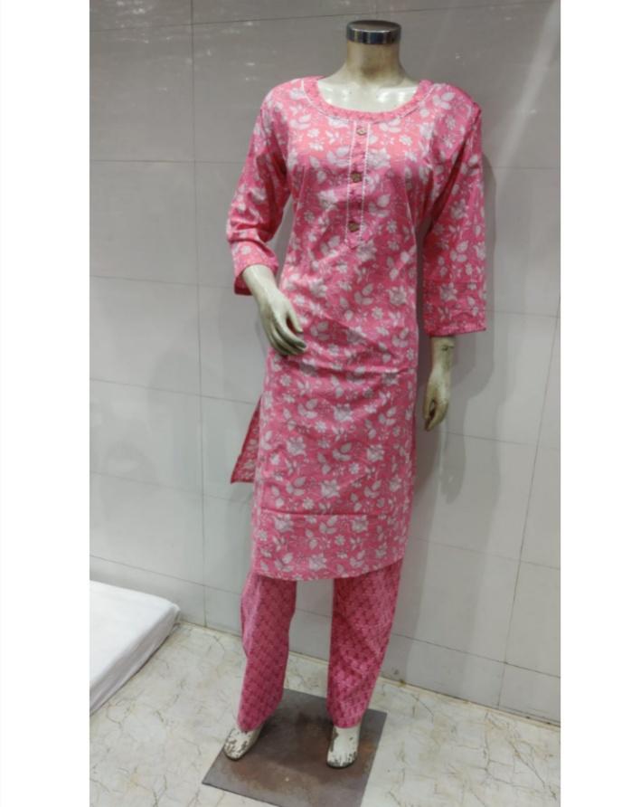 cotton floral palazzo suit set  - 18367273 -  Zoom Image - 0
