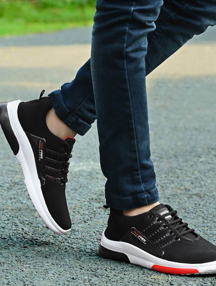 black mesh sport shoes - 18367369 -  Standard Image - 5