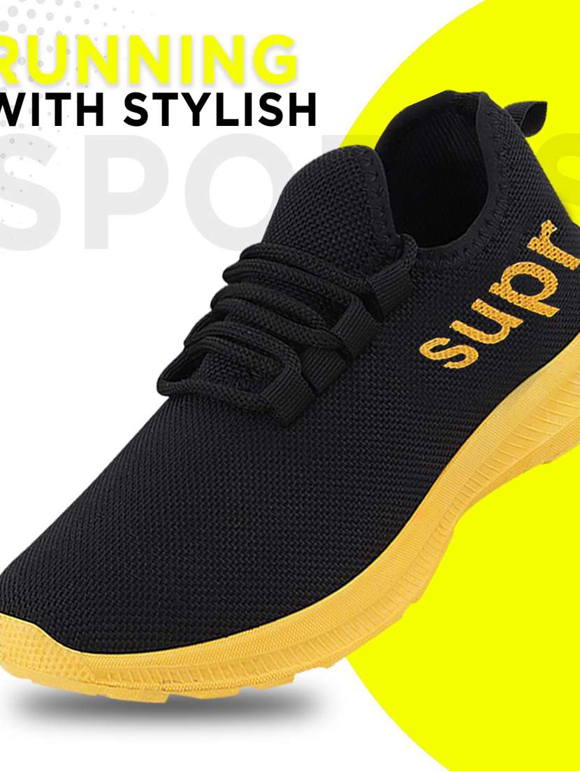 yellow canvas sport shoes - 18367398 -  Standard Image - 5
