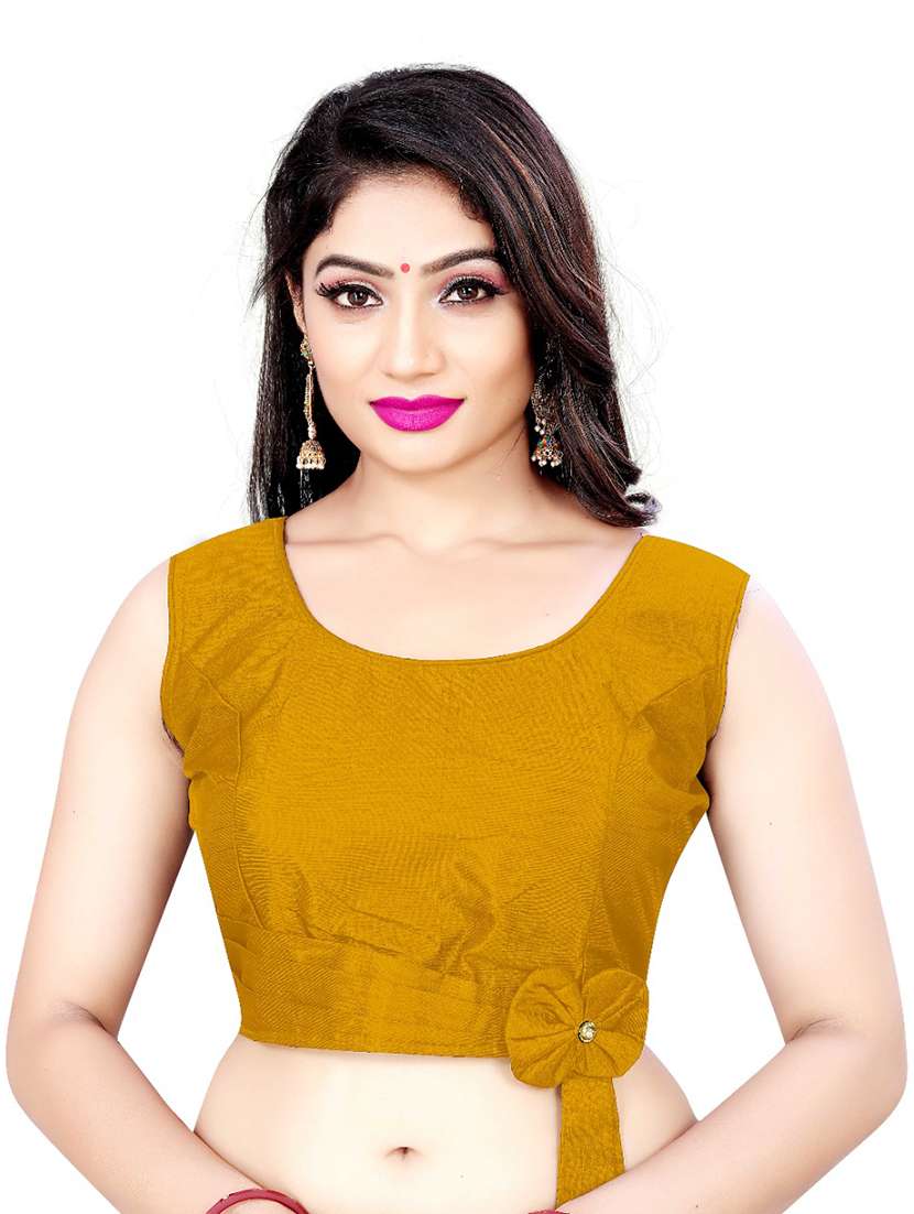 yellow silk regular blouse - 18367478 -  Zoom Image - 0