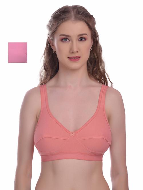 pack of 2 solid regular bra - 18367609 -  Standard Image - 0