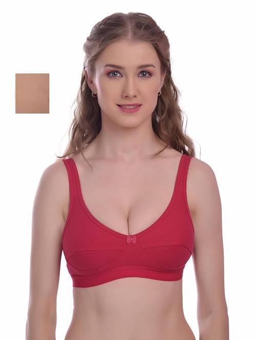 pack of 2 solid regular bra - 18367614 - Standard Image - 0