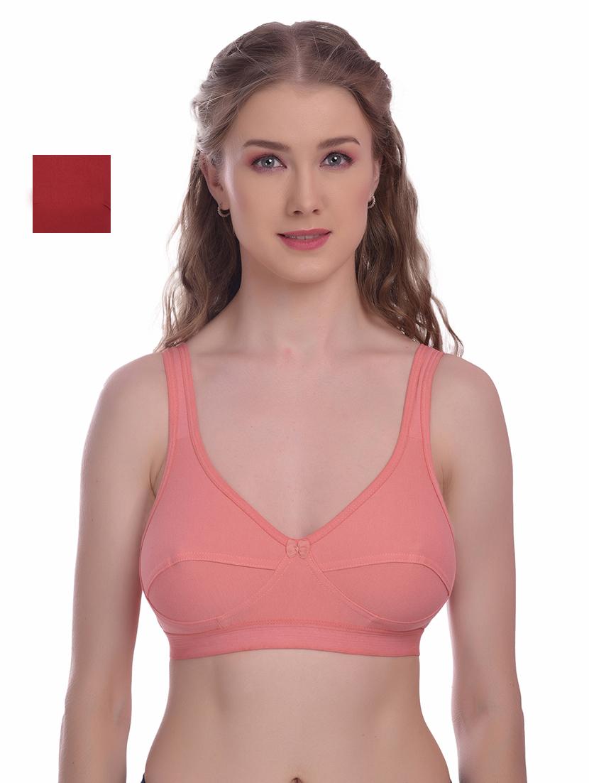 pack of 2 solid regular bra