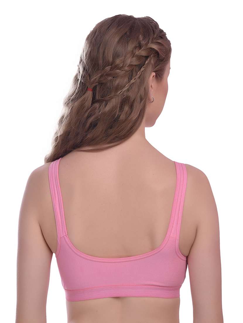 pack of 3 solid sports bra - 18367664 -  Standard Image - 3