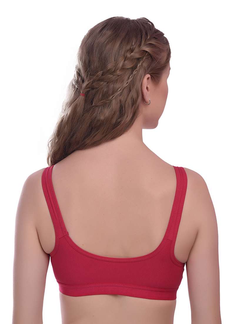 pack of 3 solid sports bra - 18367664 -  Standard Image - 8
