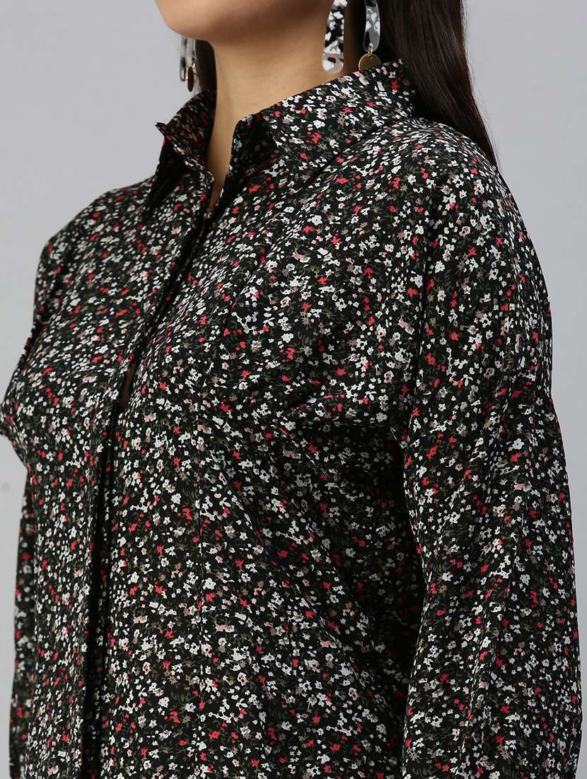long sleeved printed regular shirt - 18367699 - Standard Image - 5