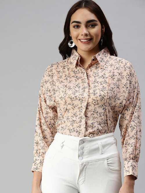 long sleeved printed regular shirt - 18367703 - Standard Image - 0