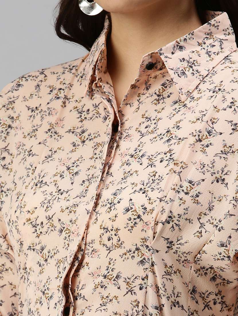 long sleeved printed regular shirt - 18367703 - Standard Image - 5