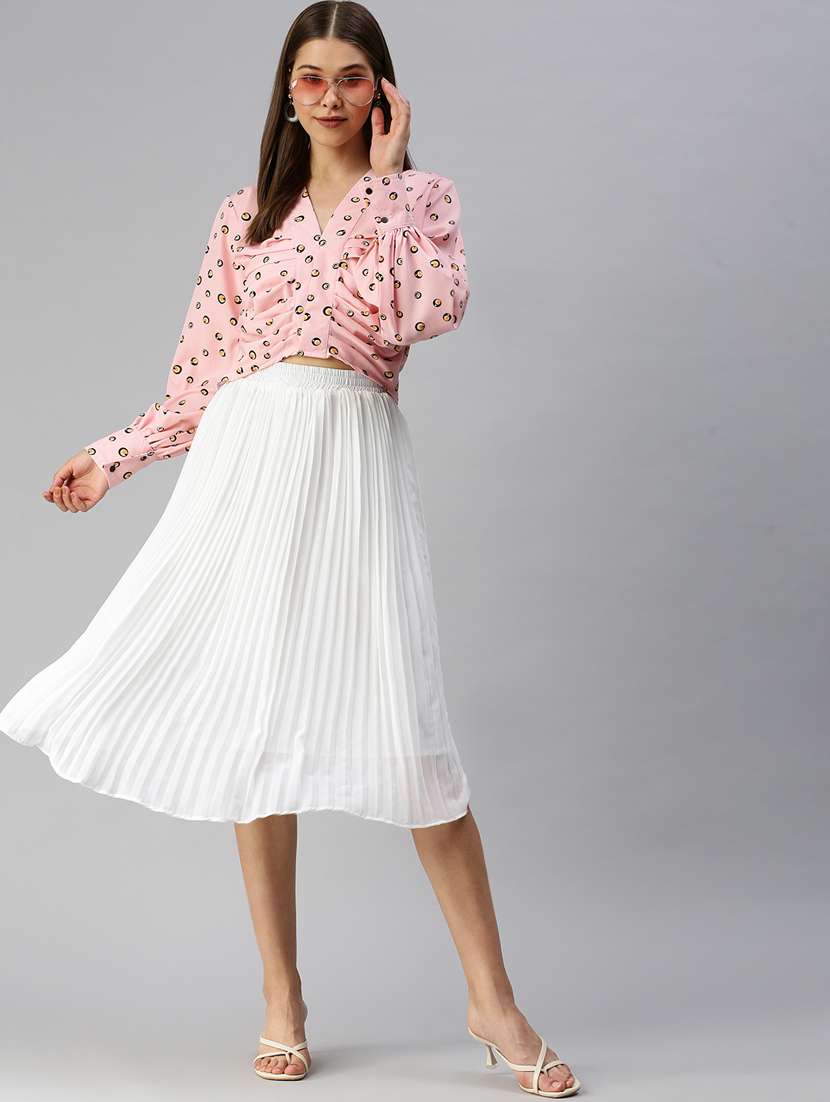 women's crop v neck top - 18367724 -  Standard Image - 3