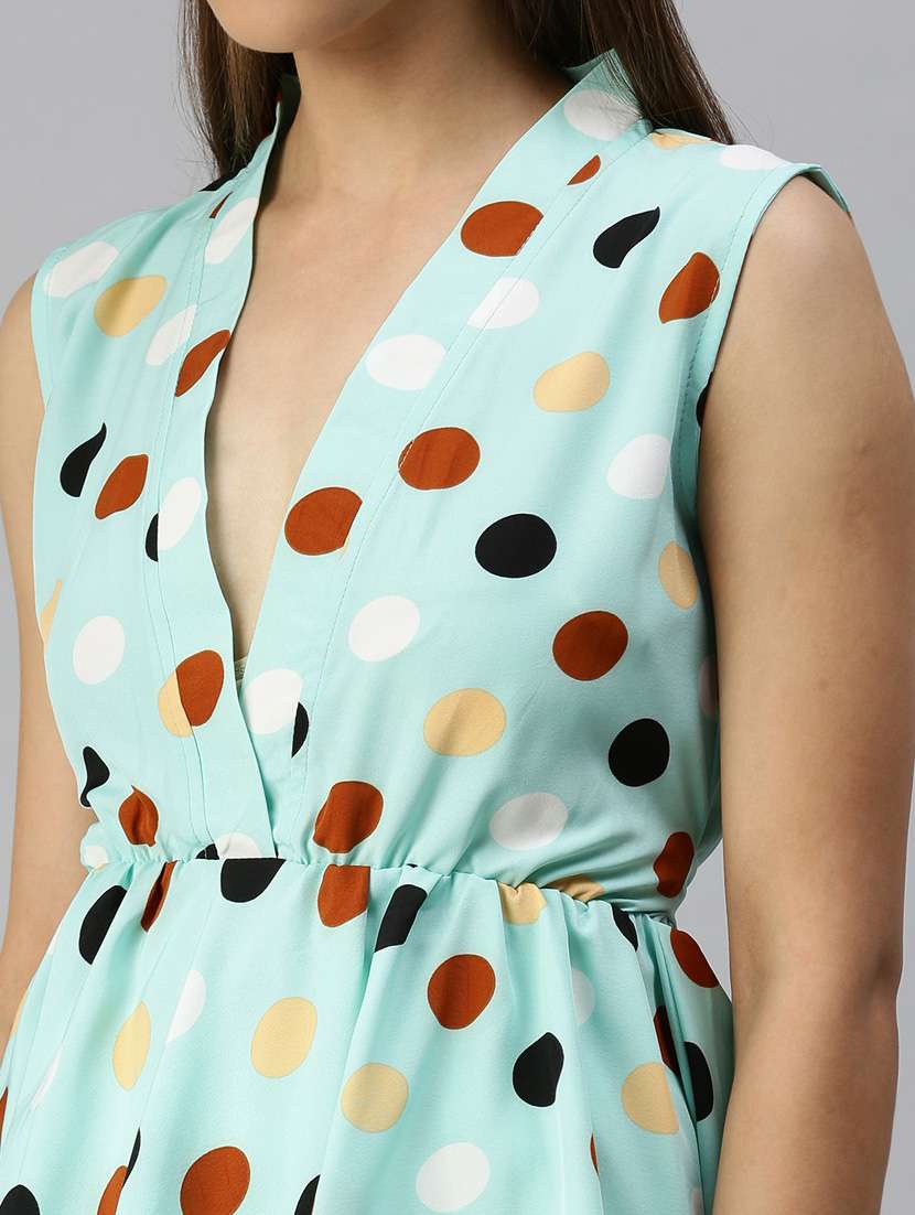 women's peplum overlap neck top - 18367739 -  Standard Image - 5