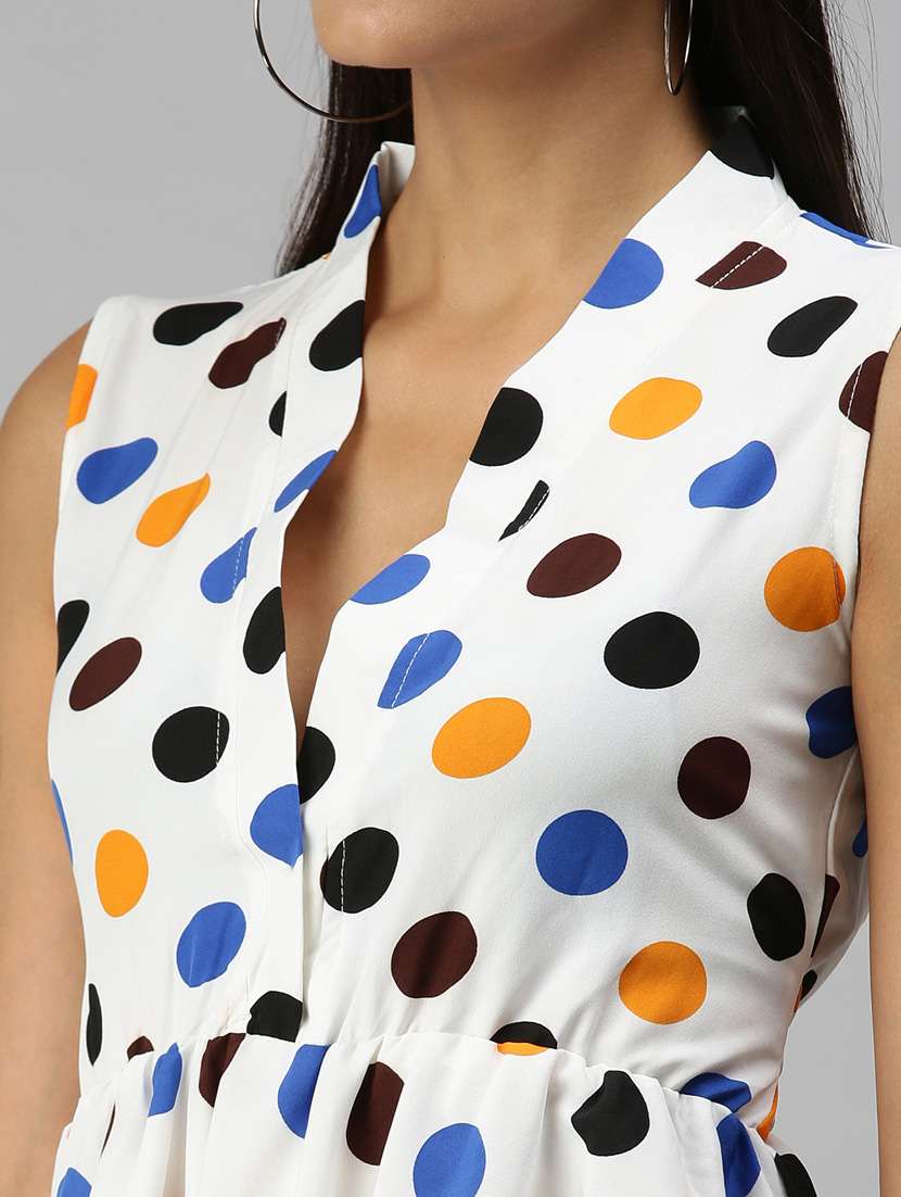 women's peplum v neck top - 18367740 -  Standard Image - 5