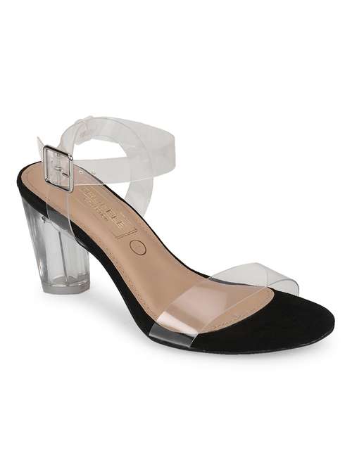 black suede ankle strap sandals - 18368176 -  Standard Image - 0