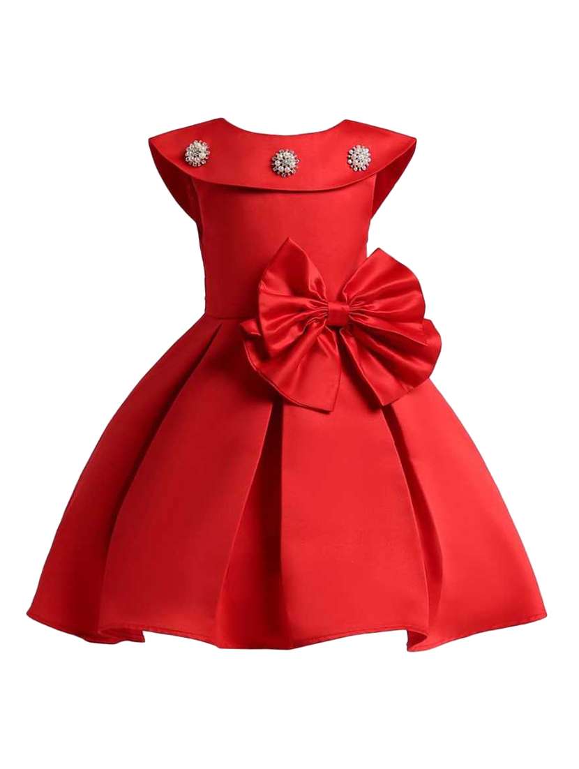 girls round neck sleeveless frock - 18368361 -  Zoom Image - 0