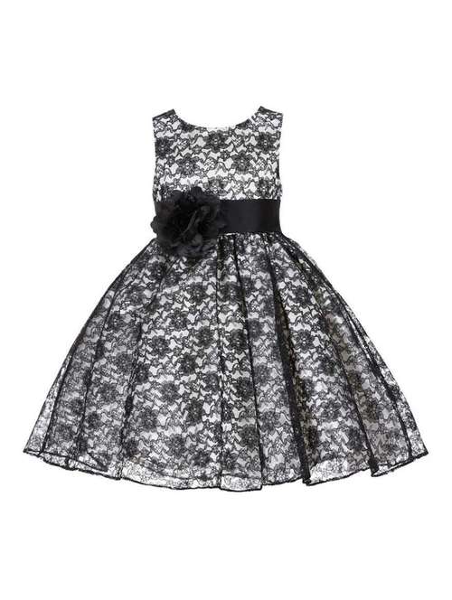 girls round neck sleeveless frock - 18368487 - Standard Image - 0