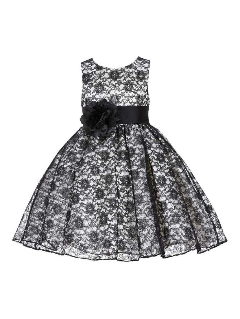 girls round neck sleeveless frock - 18368487 - Zoom Image - 0