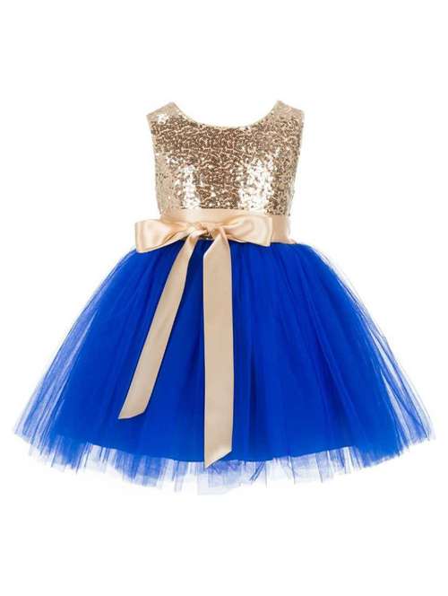 girls round neck sleeveless frock - 18368526 - Standard Image - 0