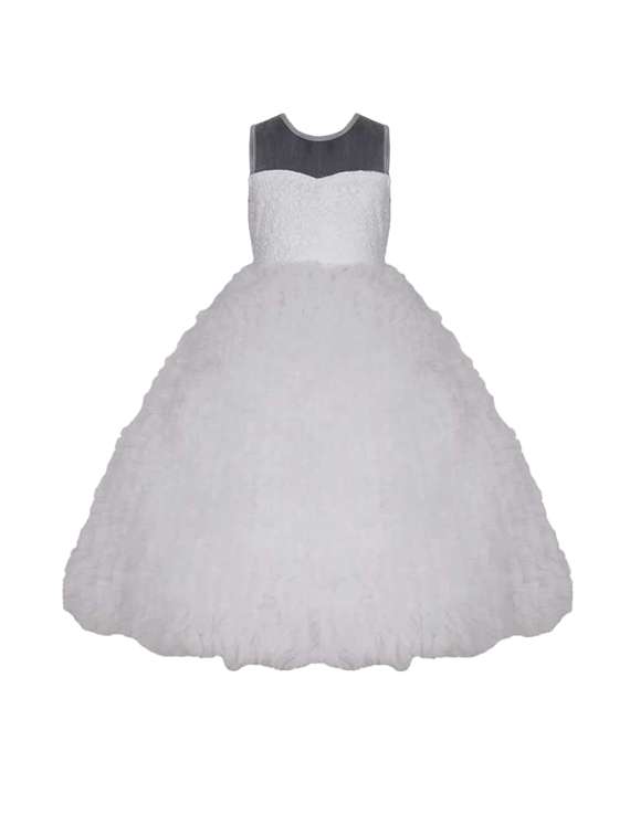 girls round neck sleeveless frock - 18368571 -  Zoom Image - 0