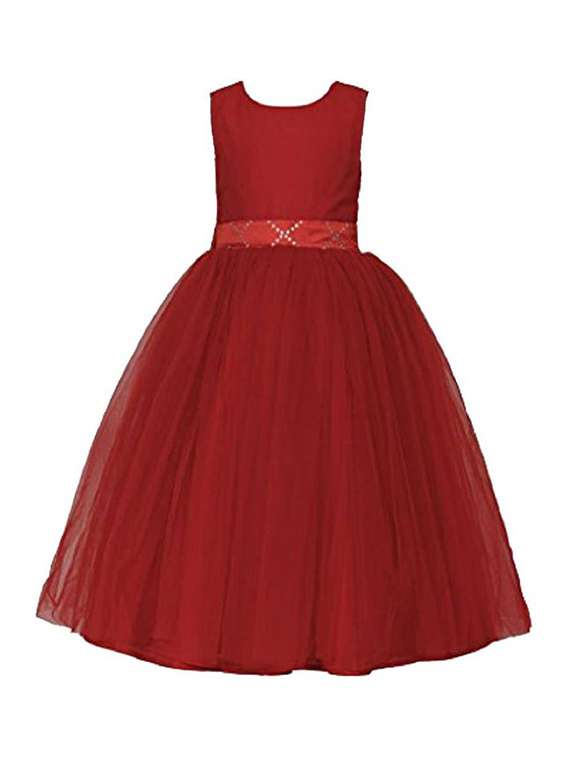 girls round neck sleeveless frock - 18368611 - Zoom Image - 0