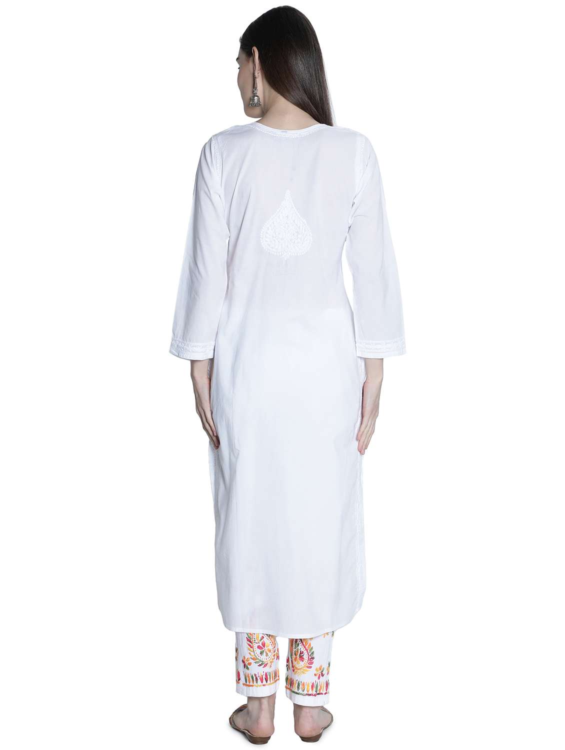 women's straight kurta - 18369025 - Standard Image - 3