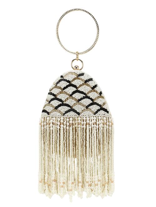 beige embellished box clutch - 18369060 -  Standard Image - 0