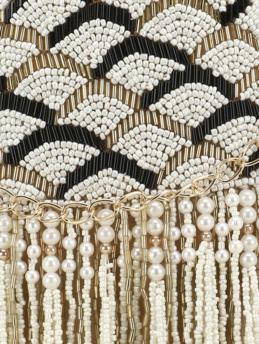 beige embellished box clutch - 18369060 - Standard Image - 3