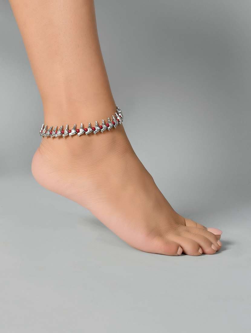 boho silver casual bird anklet - 18369784 -  Standard Image - 3