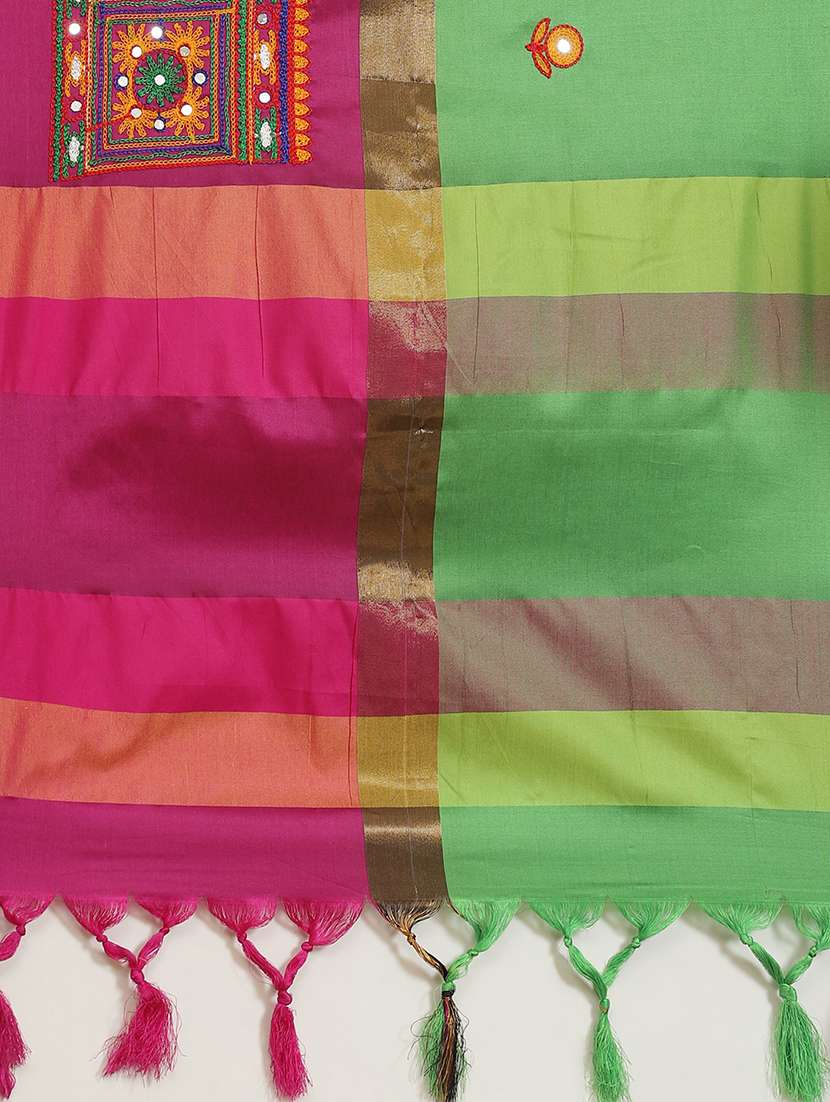 women's embroidered saree with blouse - 18370304 -  Standard Image - 3