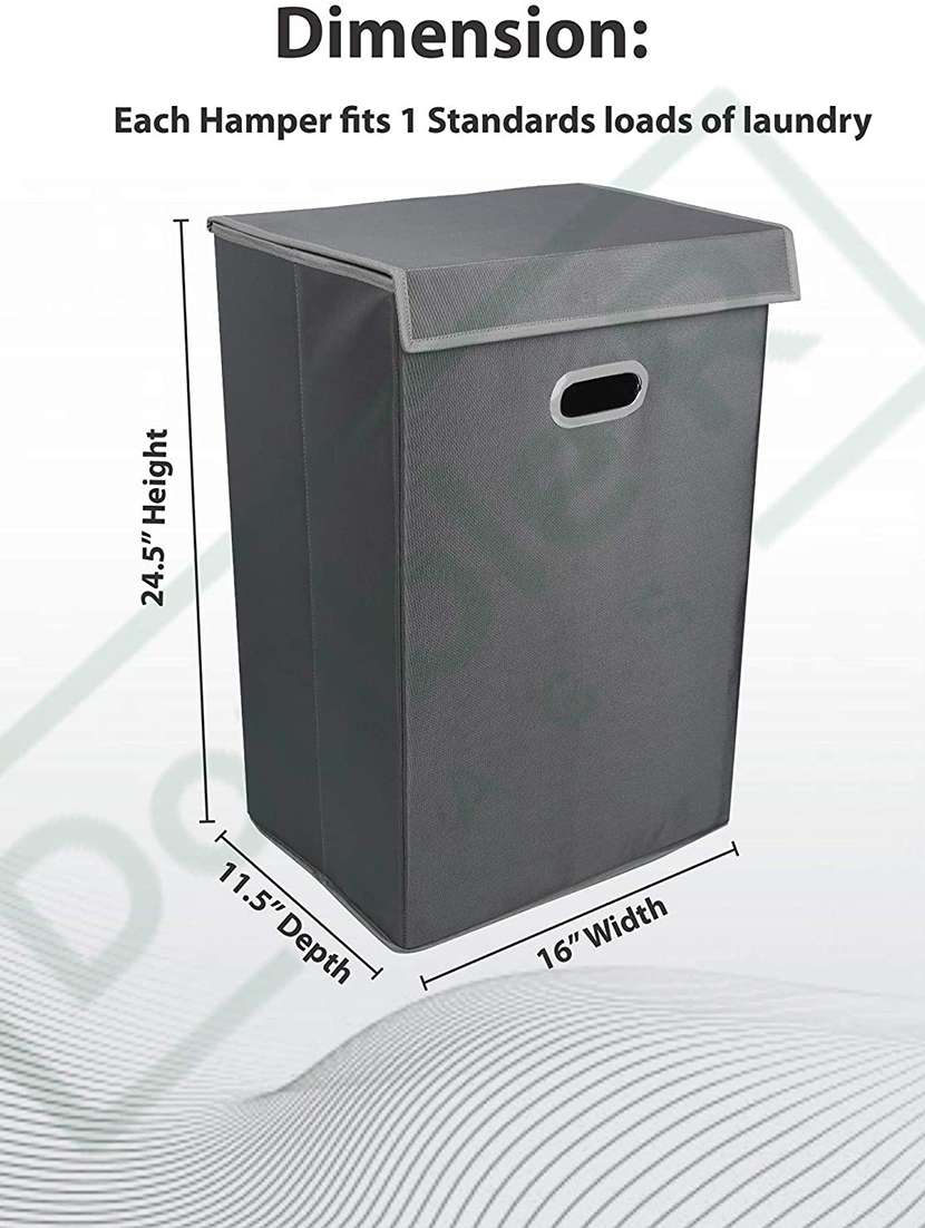 grey laundry basket - 18370601 -  Standard Image - 3