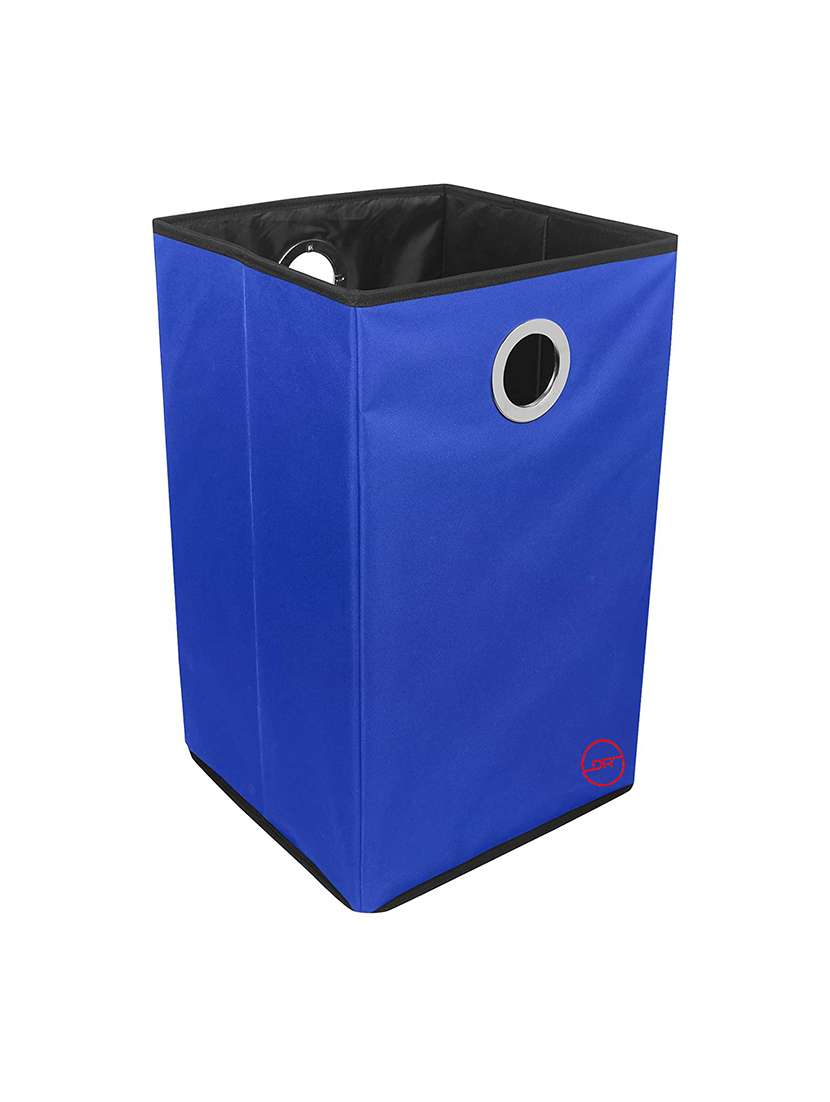 blue laundry basket