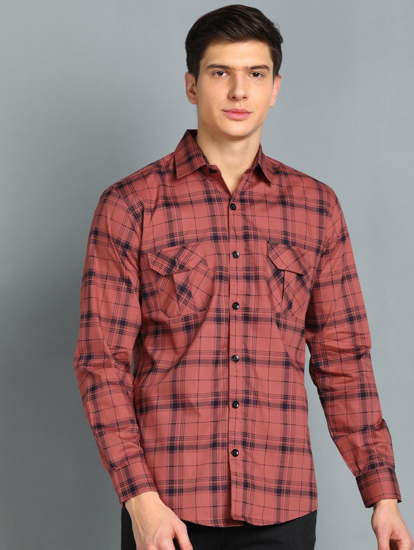 red checkered casual shirt - 18370669 - Zoom Image - 0