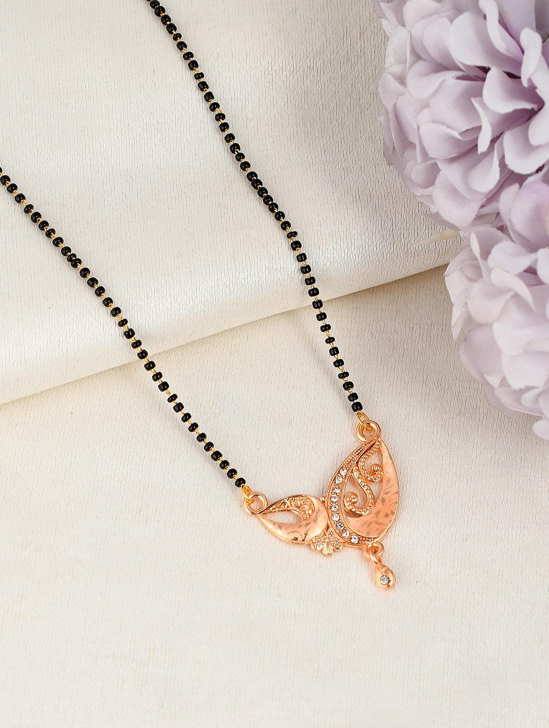 gold beads mangalsutra - 18370909 - Zoom Image - 0