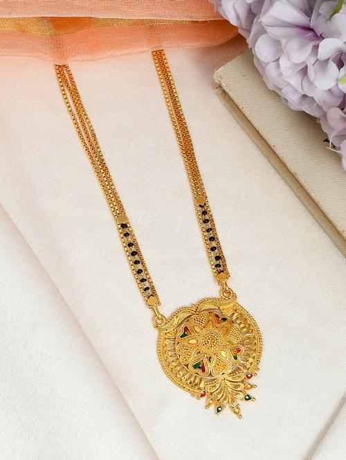 gold beads mangalsutra - 18370917 - Standard Image - 0