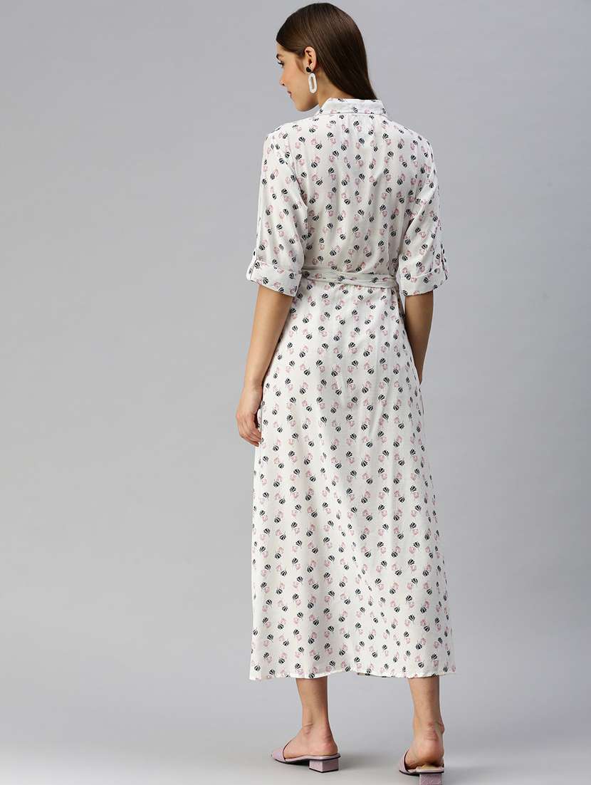 women's shirt printed dress - 18372143 -  Standard Image - 3