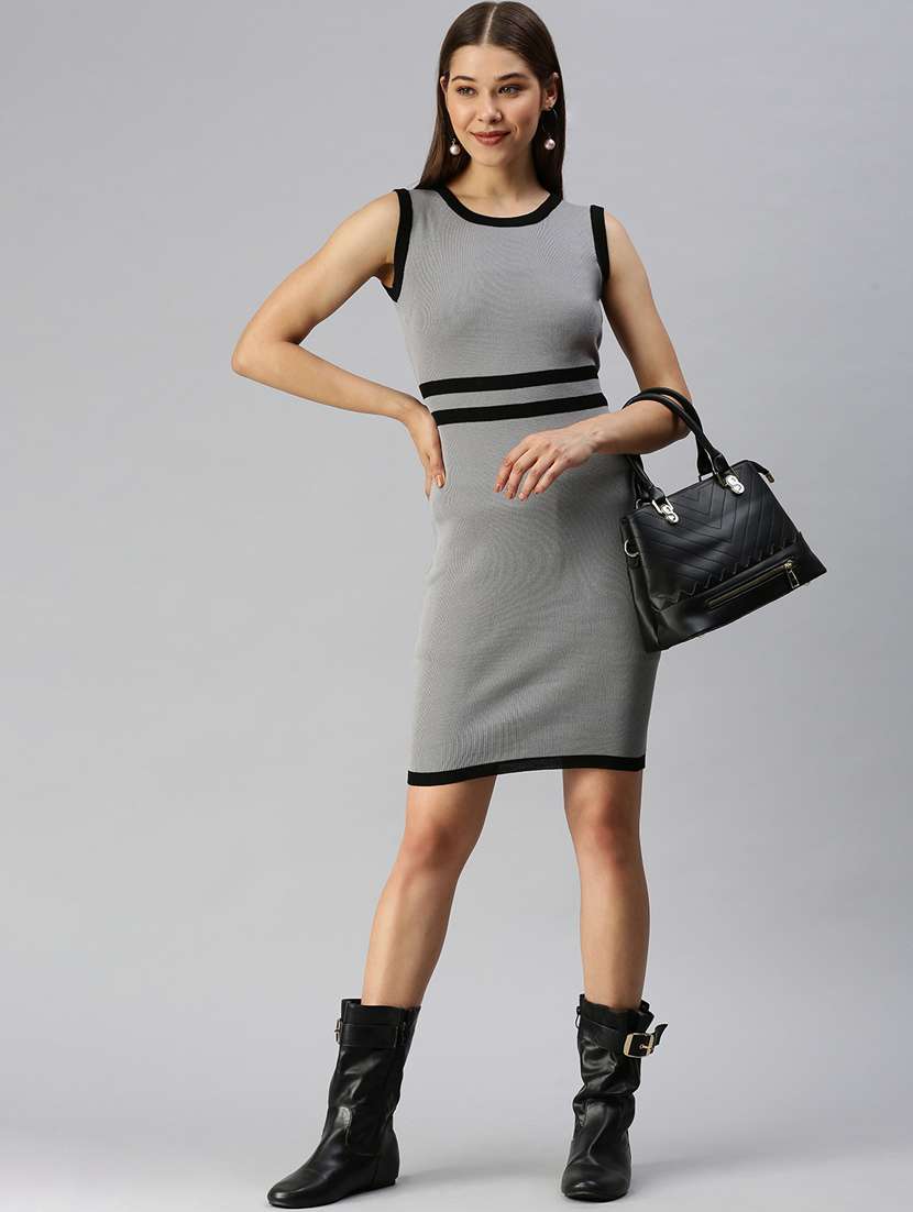 women's bodycon striped dress - 18372184 -  Standard Image - 3