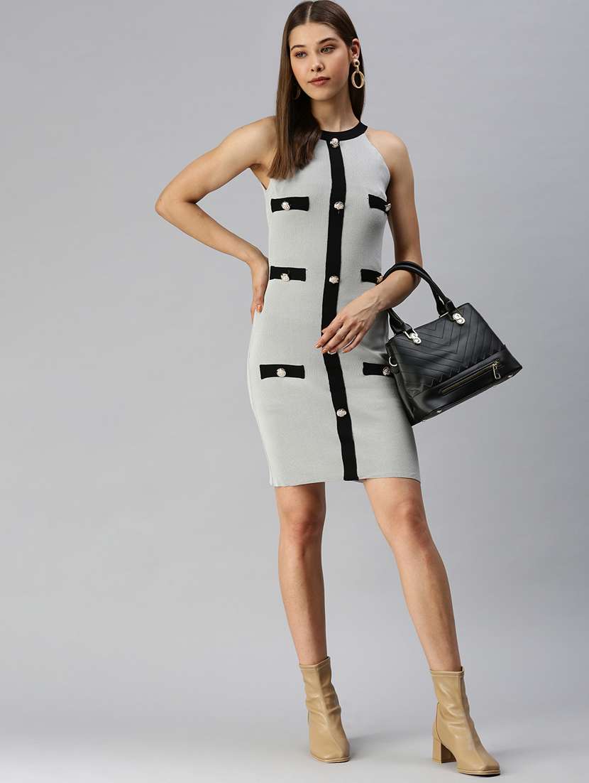 Women's Bodycon Solid Dress - 18372188 -  Standard Image - 3