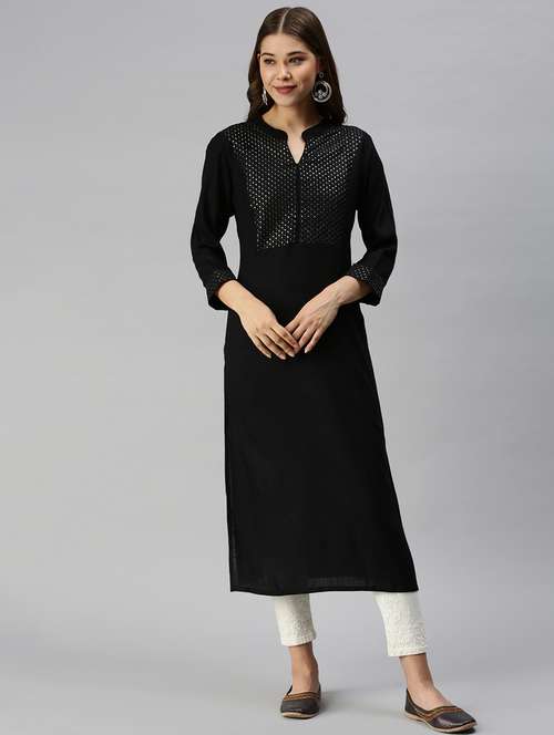 women's straight kurta - 18372796 -  Standard Image - 0