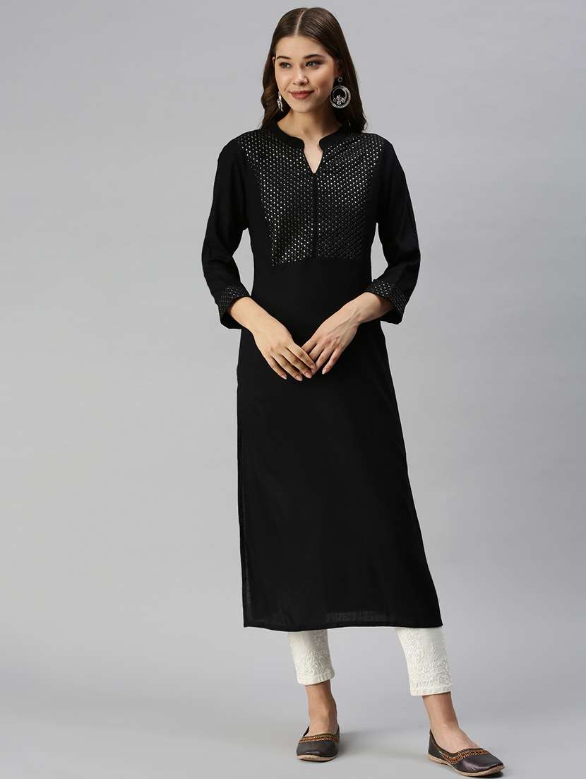 women's straight kurta - 18372796 -  Zoom Image - 0