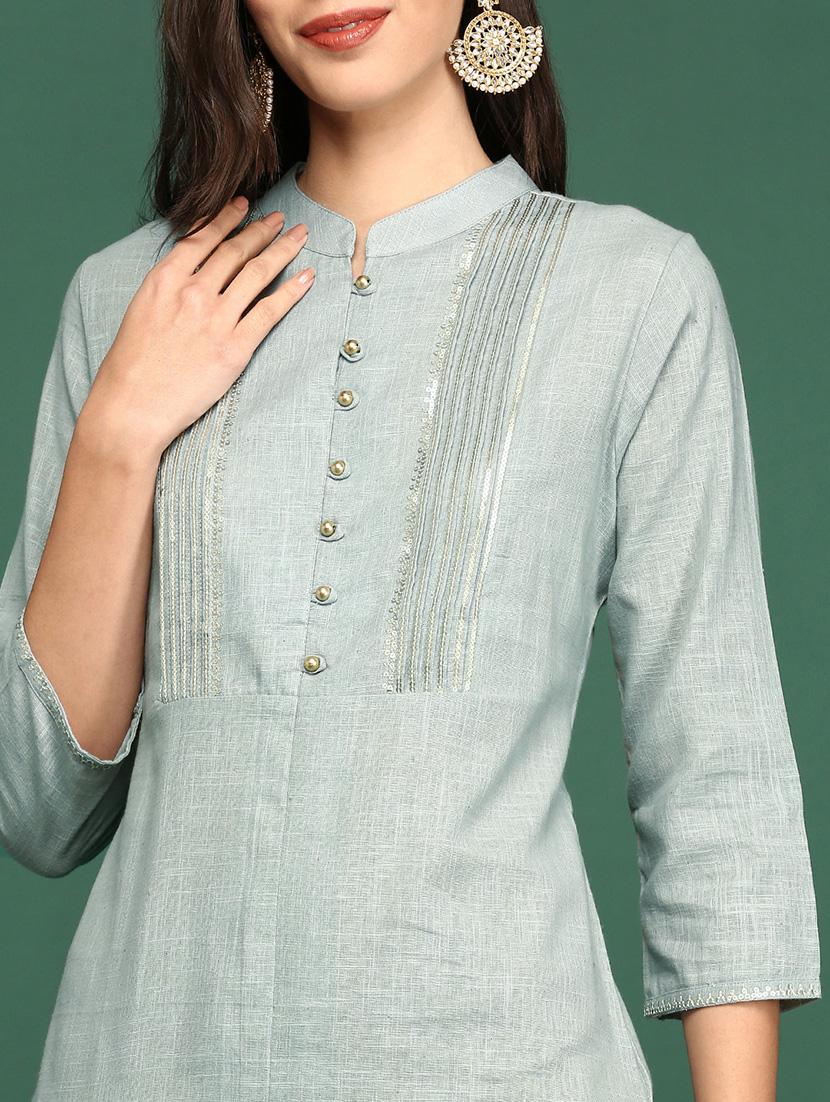 women's front slit kurta - 18372799 - Standard Image - 5