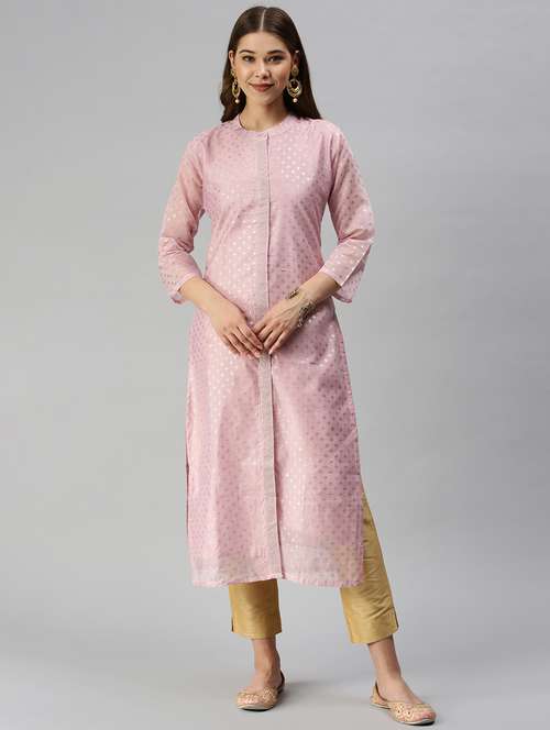 women's front slit kurta - 18372806 -  Standard Image - 0