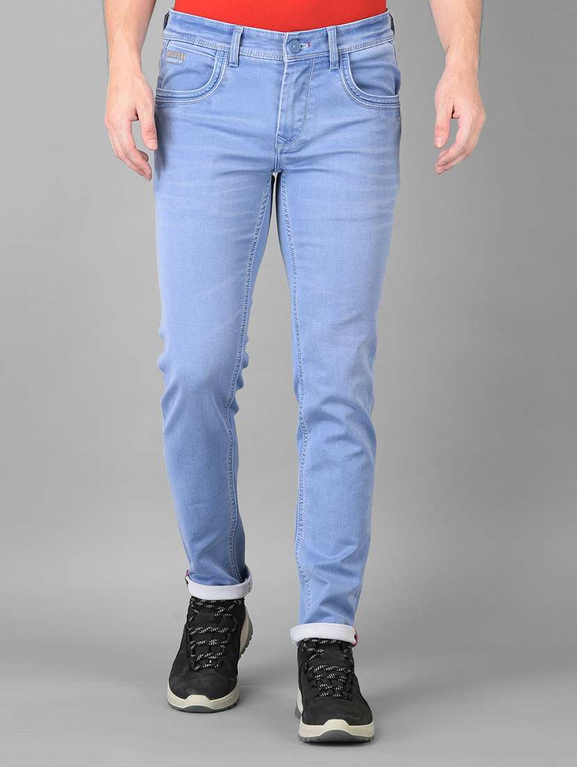 Light Blue Light-washed Denim Jean 