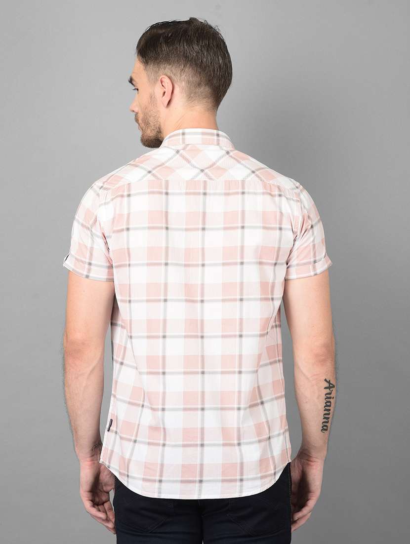 pink checkered casual shirt - 18373019 -  Standard Image - 3