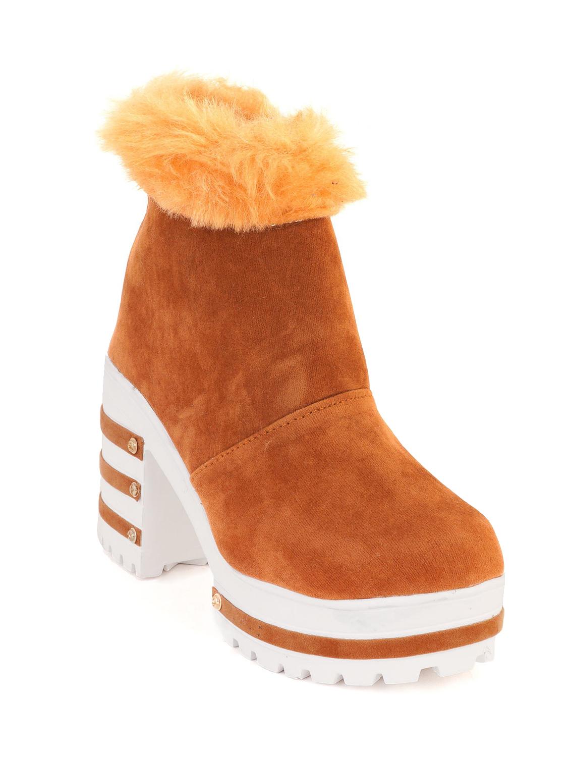 tan ankle lace up boot - 18374877 - Zoom Image - 0