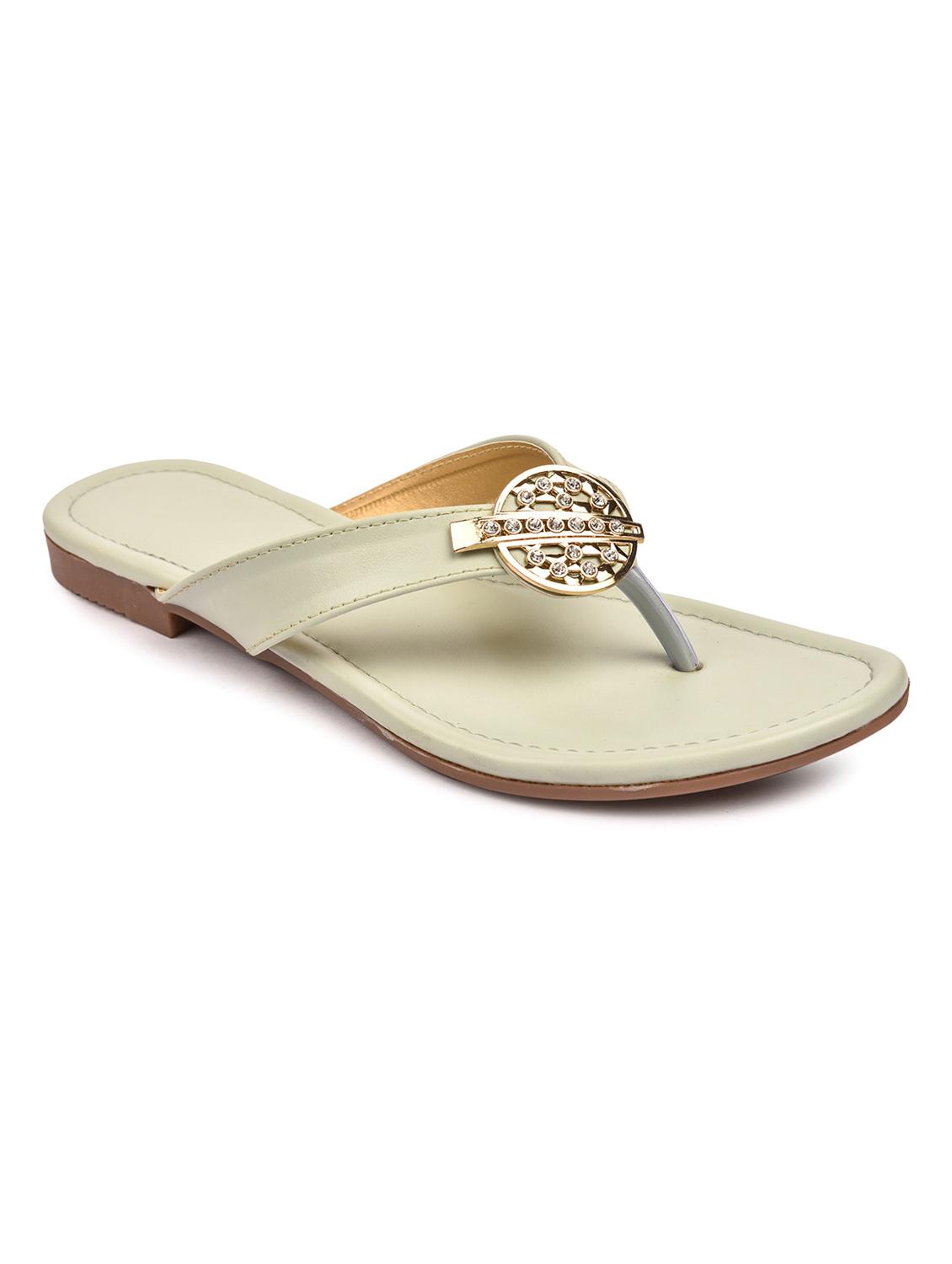 beige synthetic slip on sandals - 18374924 - Zoom Image - 0