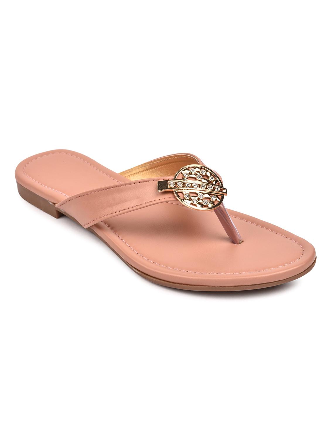 pink synthetic slip on sandals - 18374928 - Zoom Image - 0