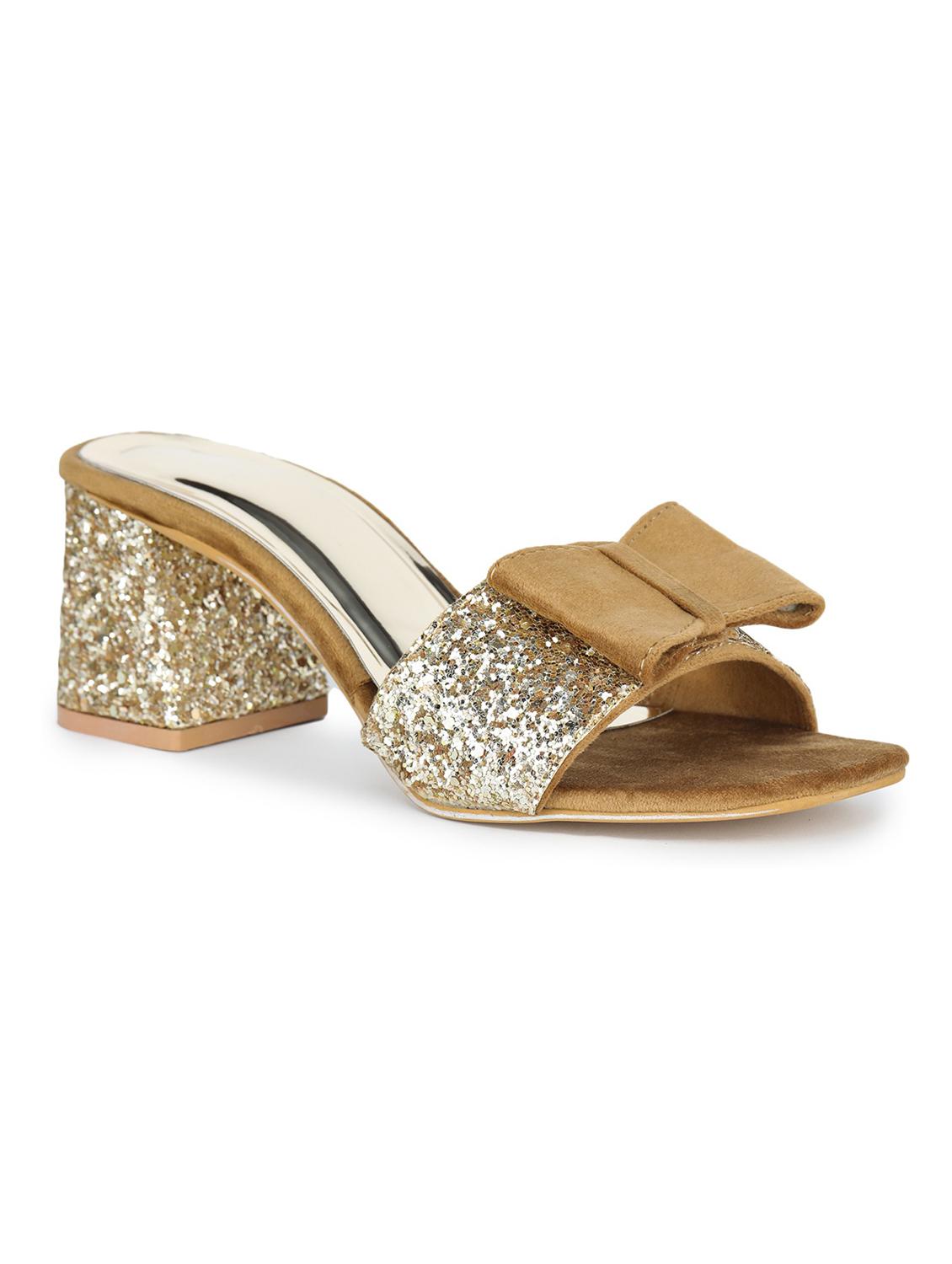 tan synthetic slip on sandals - 18374991 -  Zoom Image - 0