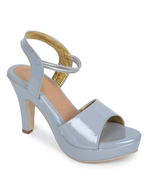grey synthetic back strap sandals - 18375015 -  Standard Image - 0