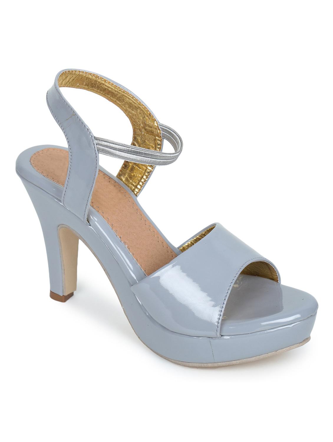 grey synthetic back strap sandals - 18375015 -  Zoom Image - 0