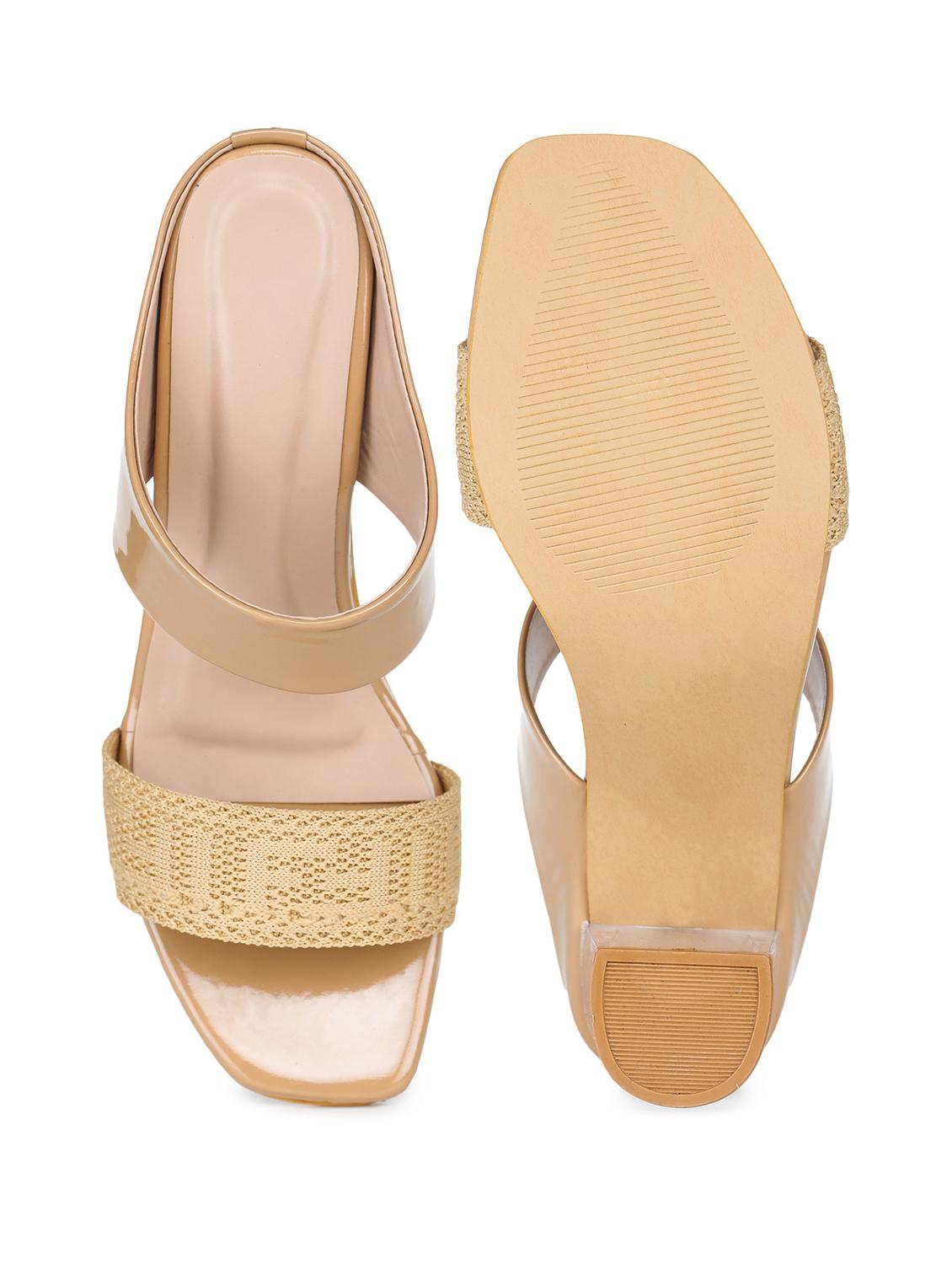 beige slip on sandal - 18375041 - Standard Image - 3
